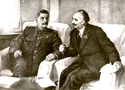 Staline et Georgi Dimitrov